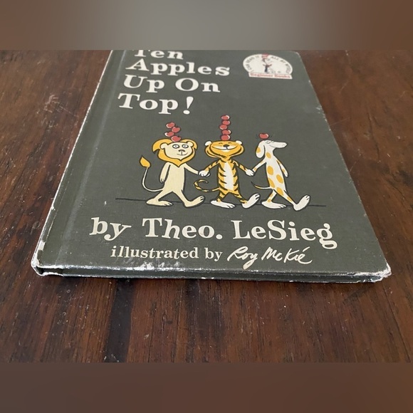 1st Edition Ten Apples Up On Top! Theo. LeSieg, Dr. Seuss 1961 Beginner Books - Picture 4 of 9